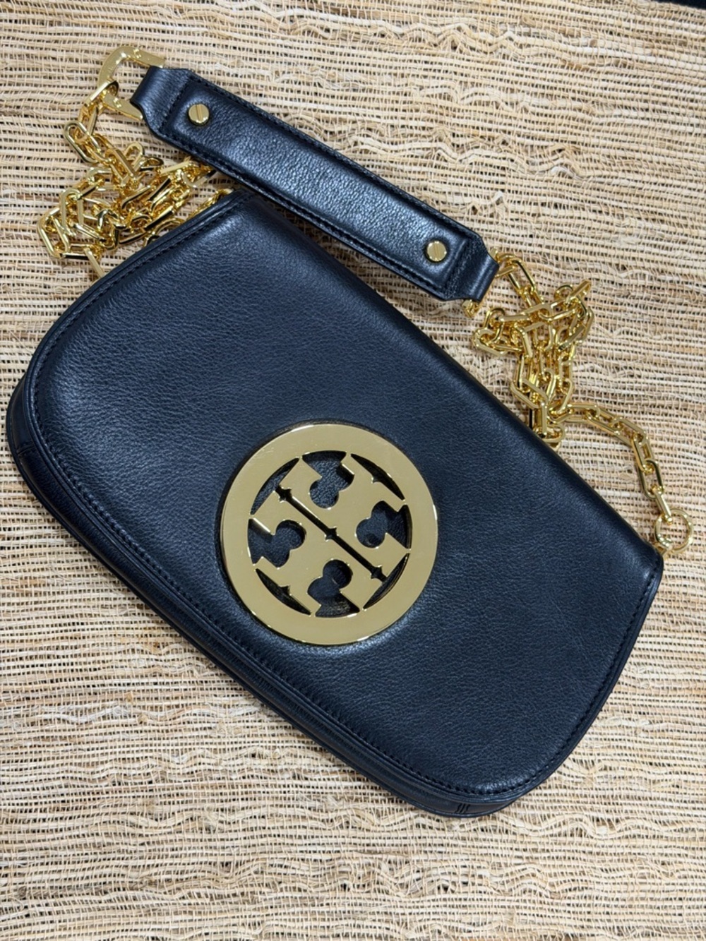 Tory Burch Reva Leather Clutch Bag‎